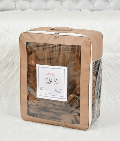 Italia Super Soft 2 Ply Double Bed Mink Blanket for Winter